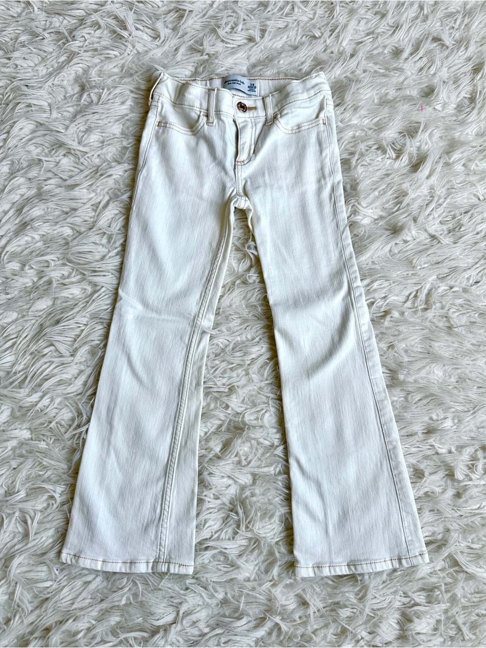 abercrombie kids girls low rise boot cut jeans size 7/8